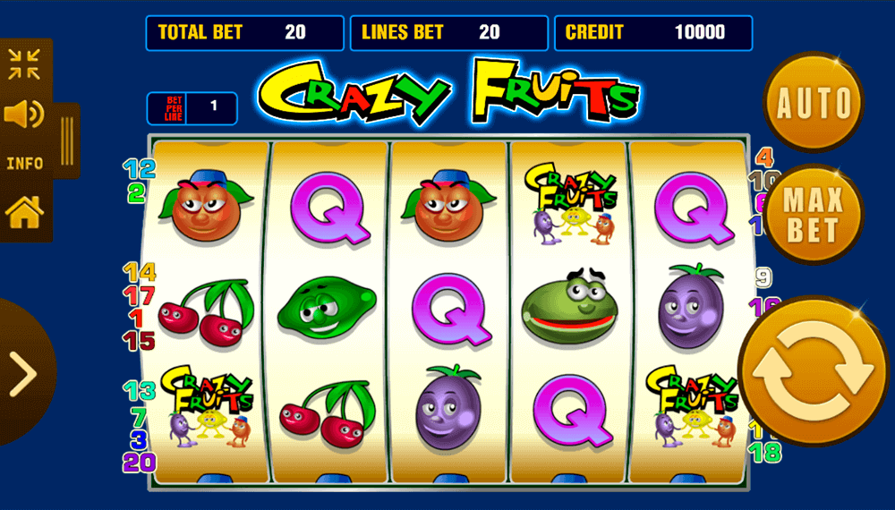 Мобильная версия Crazy Fruits Мобильная версия Crazy Fruits